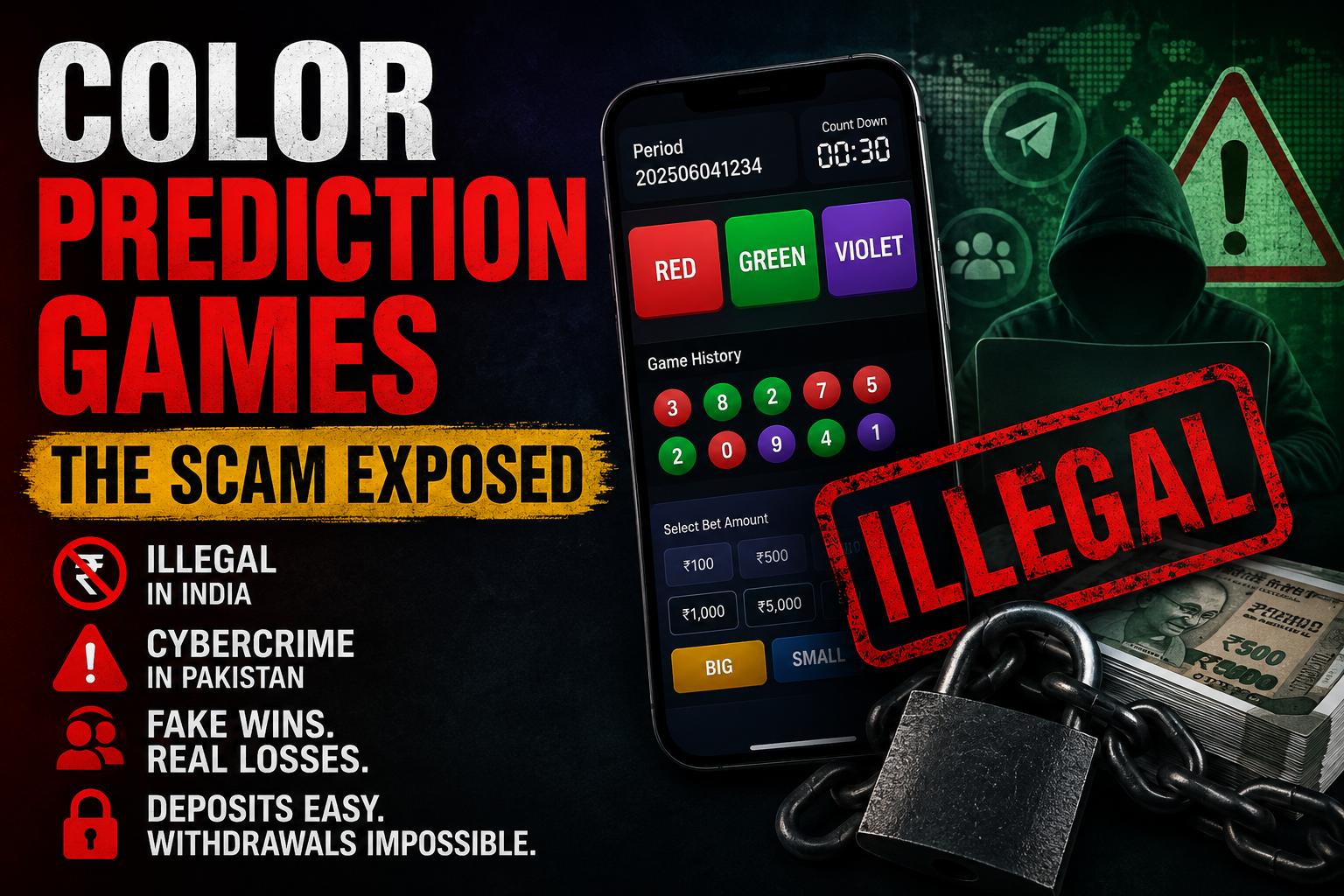 Color Prediction Games: Why They’re Illegal and How the Scam Actually Works (2026)